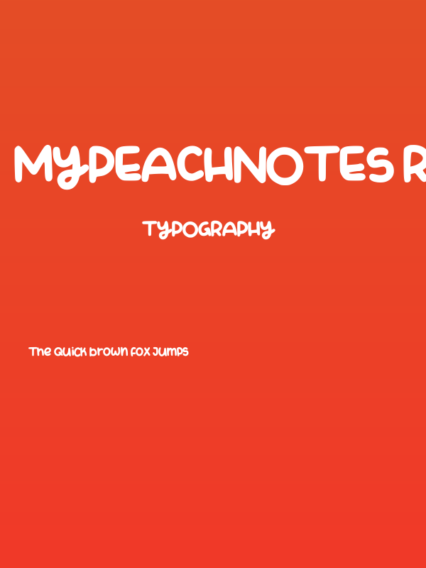 Mypeachnotes Regular Poster