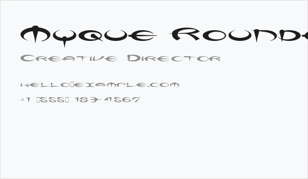 Myque Rounded Business Card