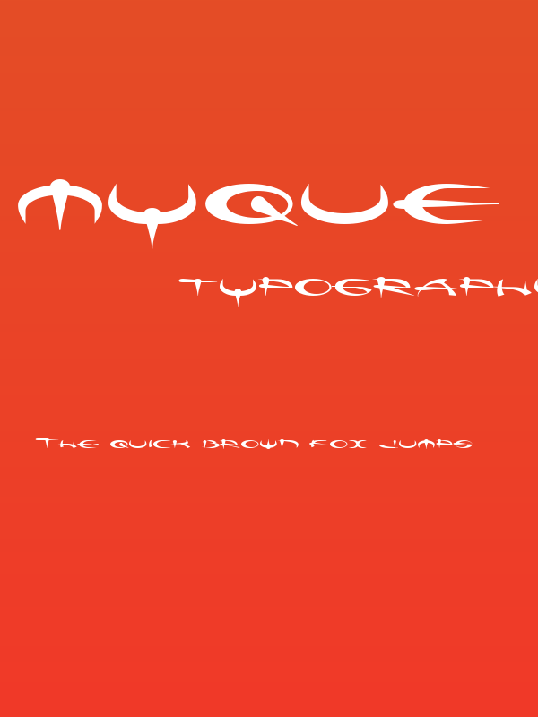 Myque Straight Poster