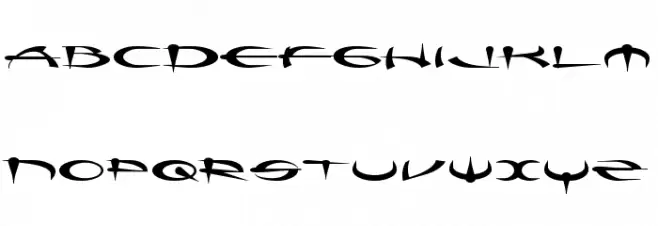 Myque Straight Font LOWERCASE