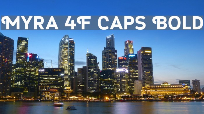 Myra 4F Caps Bold Example 3