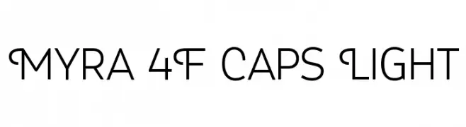 Myra 4F Caps Light  नि: शुल्क फ़ॉन्ट्स डाउनलोड