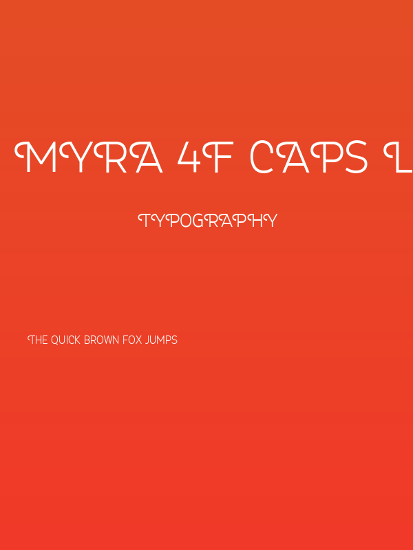 Myra 4F Caps Light Poster