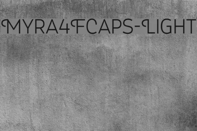 Myra4FCaps-Light Fonte examples