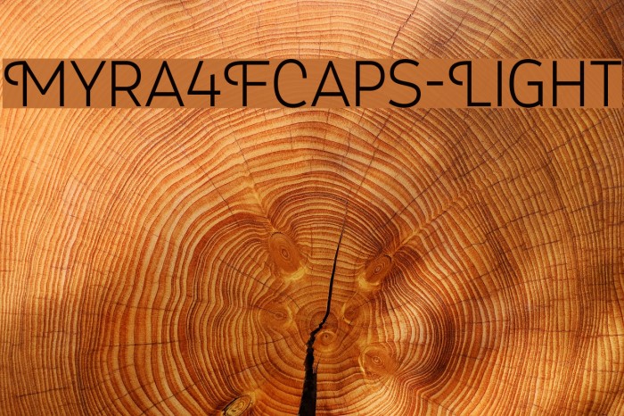 Myra4FCaps-Light Font examples