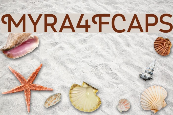 Myra4FCaps Font examples
