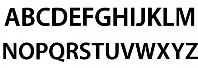Myriad Apple Bold Schriftart Groß
