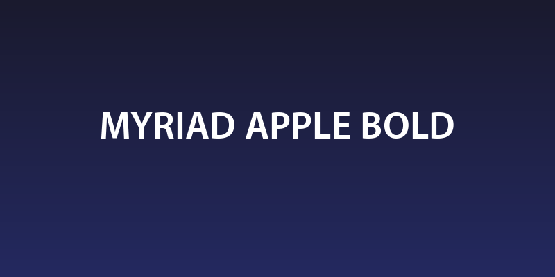 Myriad Apple Bold Social Header