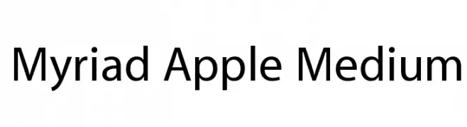 Myriad Apple Medium  नि: शुल्क फ़ॉन्ट्स डाउनलोड
