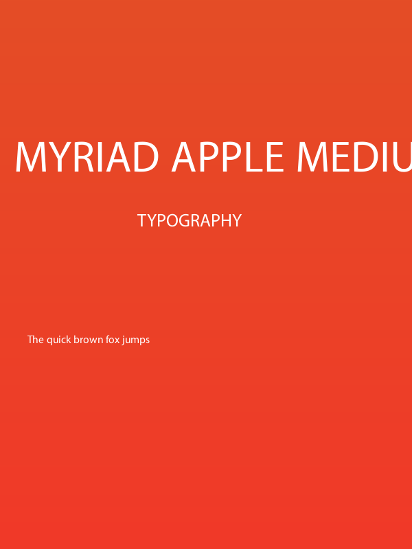 Myriad Apple Medium Poster