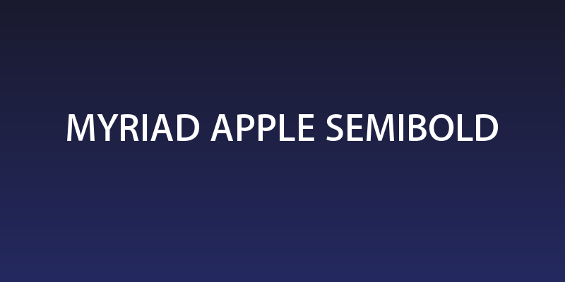 Myriad Apple Semibold Social Header