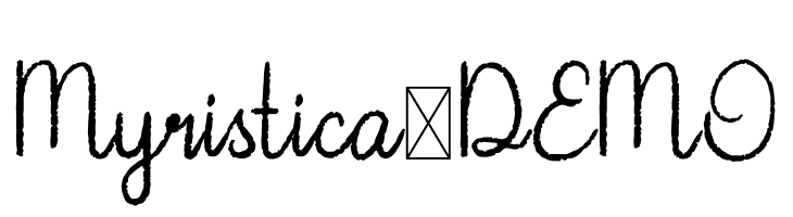 Myristica-DEMO  font caratteri gratis