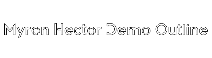 Myron Hector Demo Outline  免费字体下载