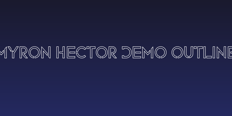 Myron Hector Demo Outline Social Header