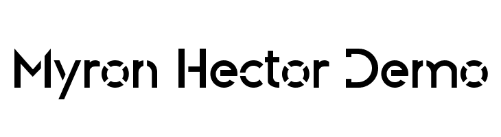 Myron Hector Demo  baixar fontes gratis