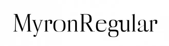 Myron Regular  Fuentes Gratis Descargar