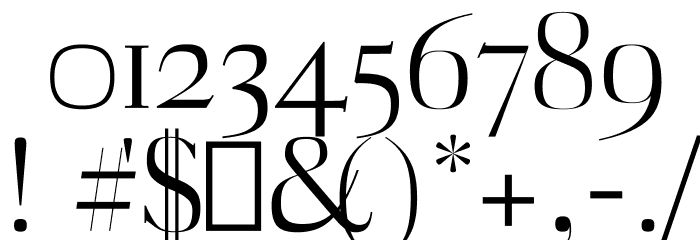 Myron Regular Font OTHER CHARS