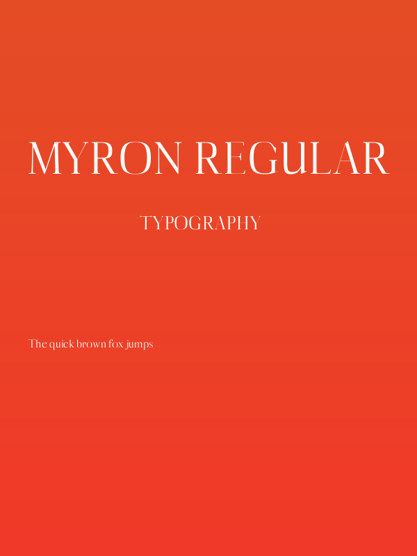 Myron Regular Poster