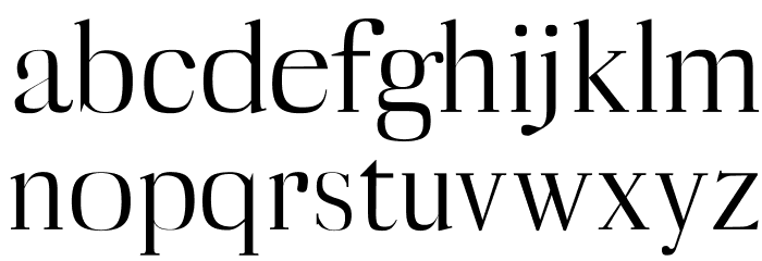 Myron Regular Font LOWERCASE