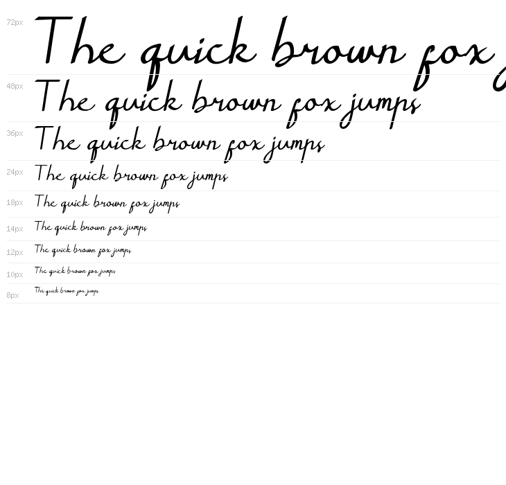 Myrtale Handwritten Waterfall