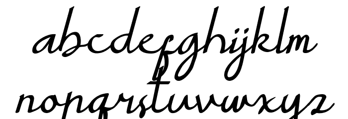 Myrtale Handwritten Font LOWERCASE