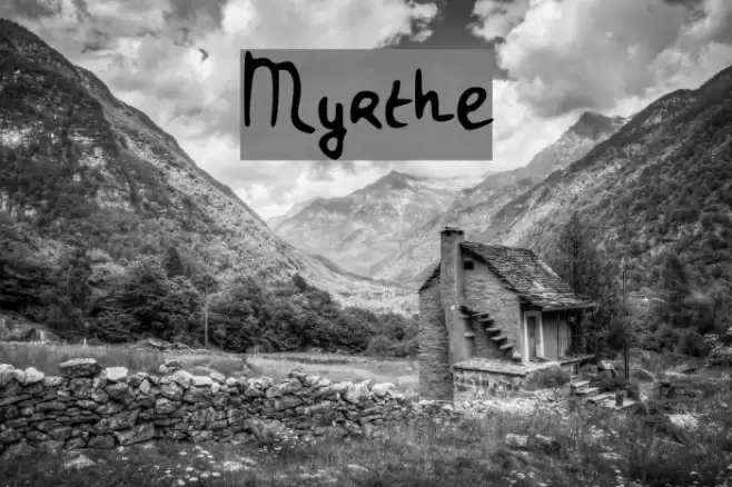 Myrthe Font examples