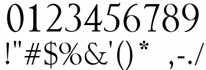 Myrtle Font OTHER CHARS