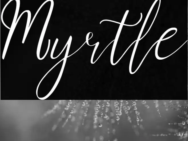 Myrtle Font examples