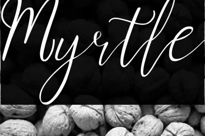 Myrtle Font examples