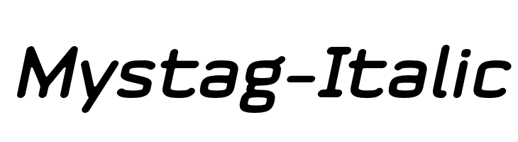 Mystag-Italic  لخطوط تنزيل