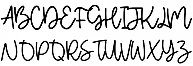 Mysteries Font UPPERCASE