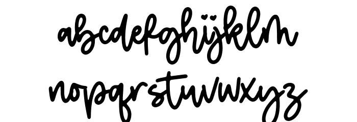 Mysteries Font LOWERCASE