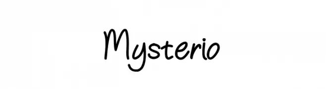 Mysterio  नि: शुल्क फ़ॉन्ट्स डाउनलोड