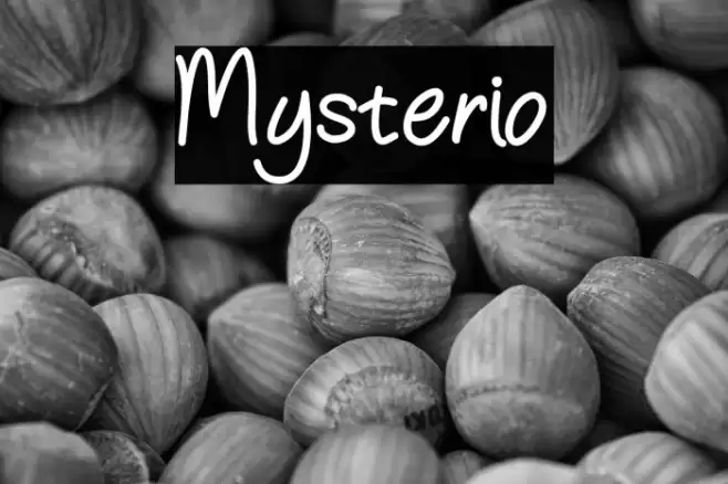 Mysterio Font examples