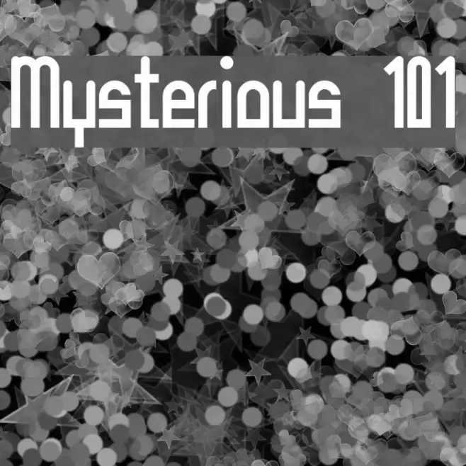 Mysterious 101 Font examples