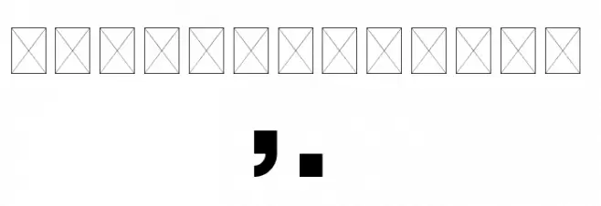 Mysterious Buschfort Regular フォント その他の文字