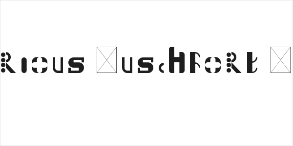 Mysterious Buschfort Regular Logo