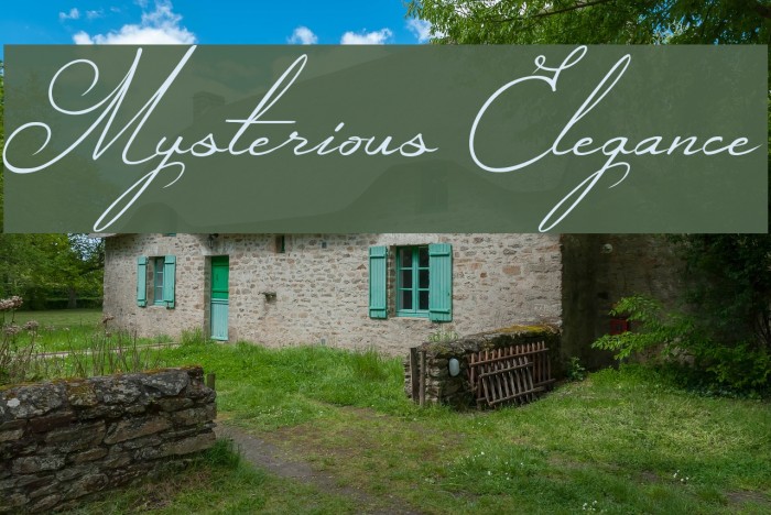 Mysterious Elegance Font examples