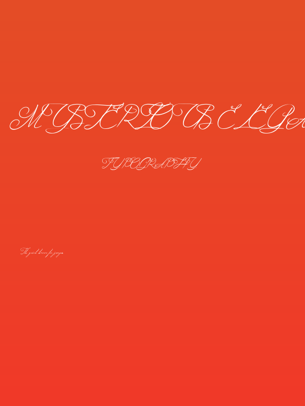 Mysterious Elegance Poster