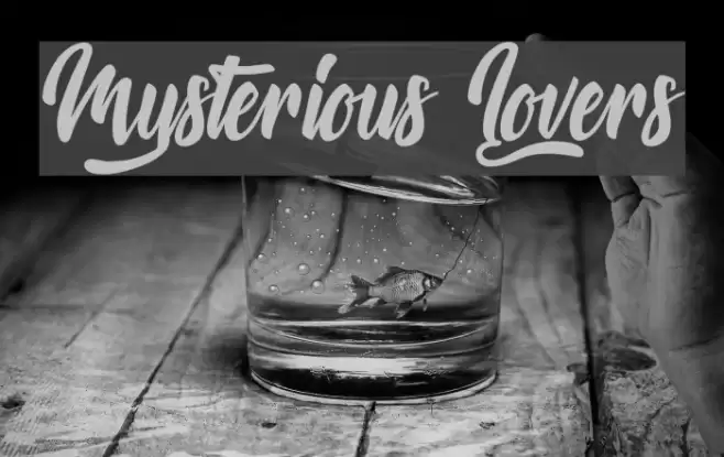 Mysterious Lovers Font examples