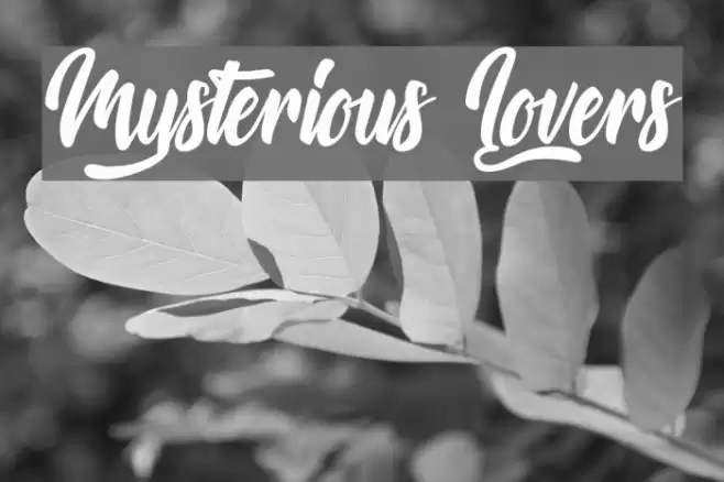 Mysterious Lovers Font examples