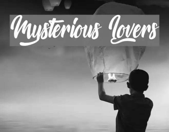 Mysterious Lovers Font examples