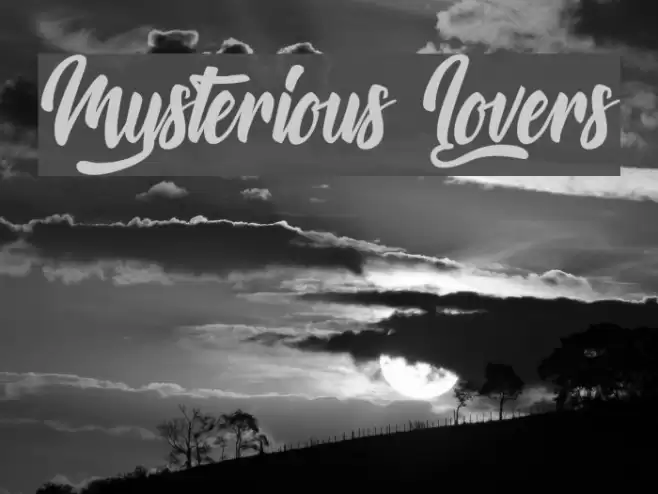 Mysterious Lovers Font examples