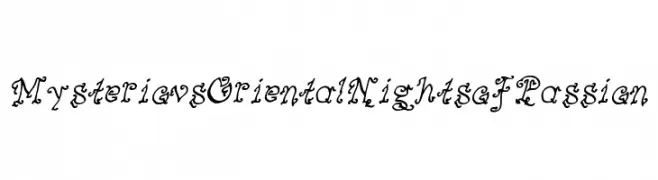 MysteriousOrientalNightsofPassion  Frei Schriftart Herunterladen