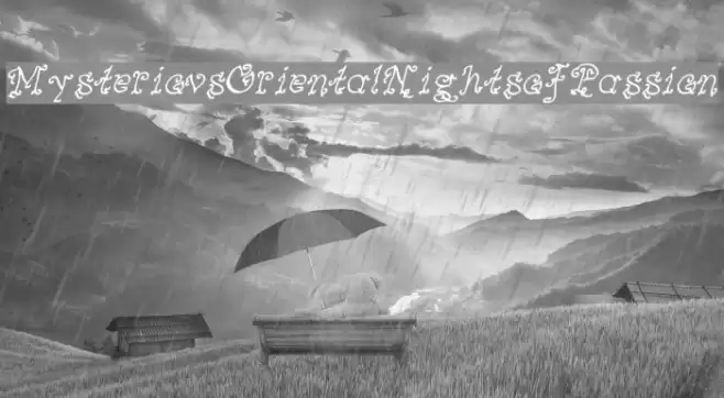 MysteriousOrientalNightsofPassion Font examples