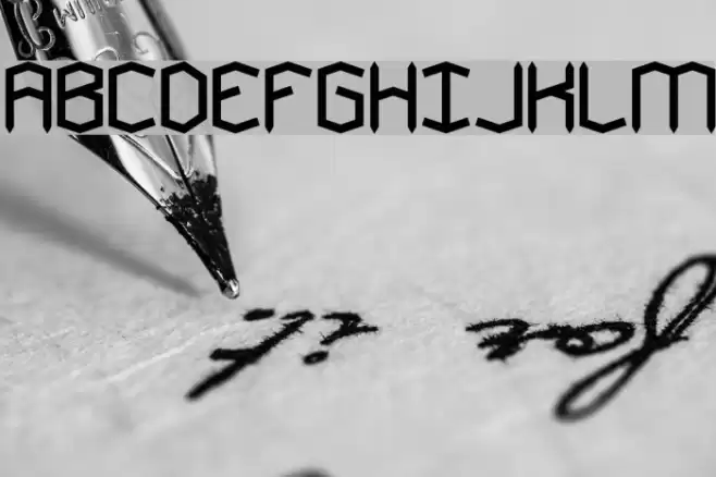 Mysterons BRK Font examples