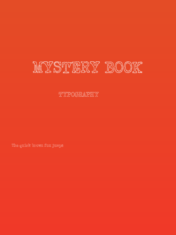Mystery Book Poster