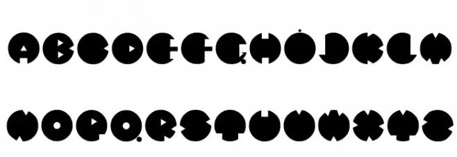 Mystery-Circle Schriftart Groß