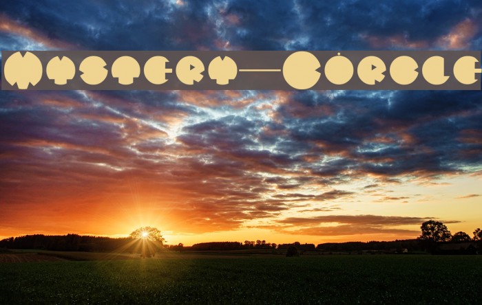 Mystery-Circle Font examples