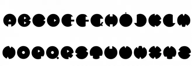 Mystery-Circle Font LOWERCASE